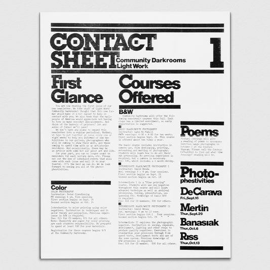 Contact Sheet 220: Jenny Calivas